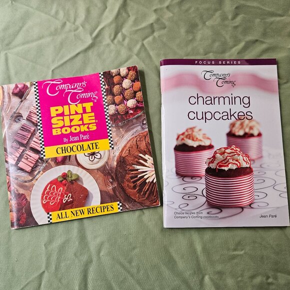 Company's Coming - Charming Cupcakes & Pint Size Book of Chocolate by Jean Pare - Picture 1 of 9